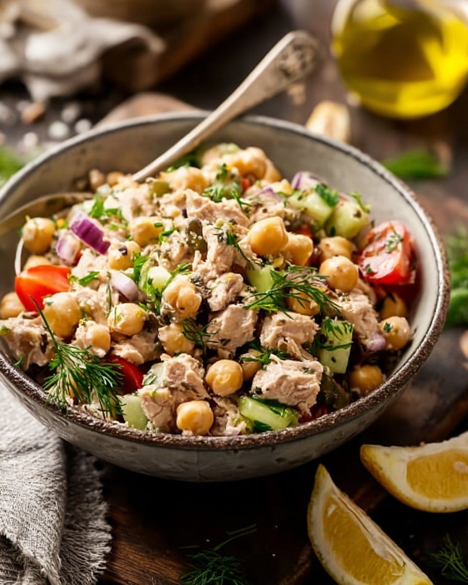 Simple Tuna Chickpea Salad