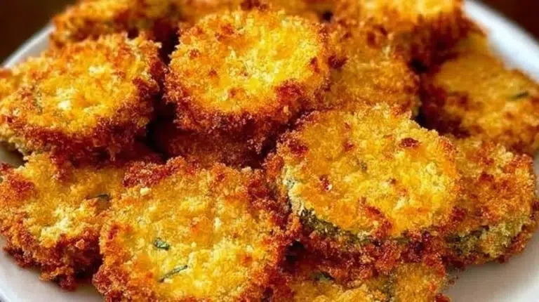 Crispy air fryer fried pickles served with dipping sauce