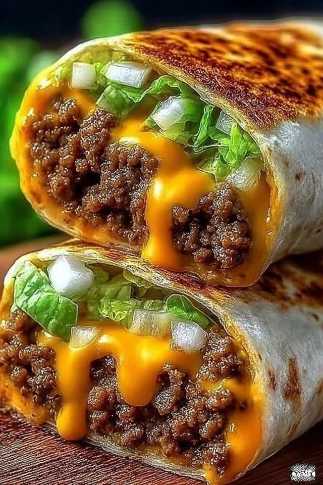 Homemade Big Mac Wraps