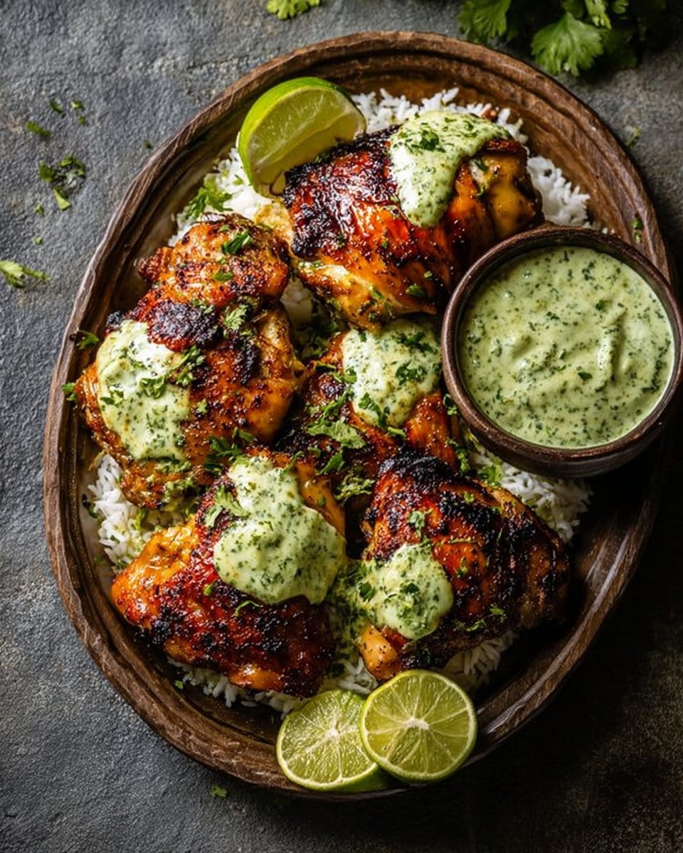 Best Peruvian Chicken with Creamy Green Sauce Recipe