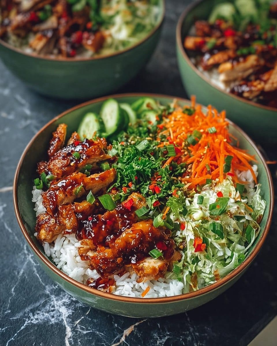 Sweet Chili Chicken Rice Bowls