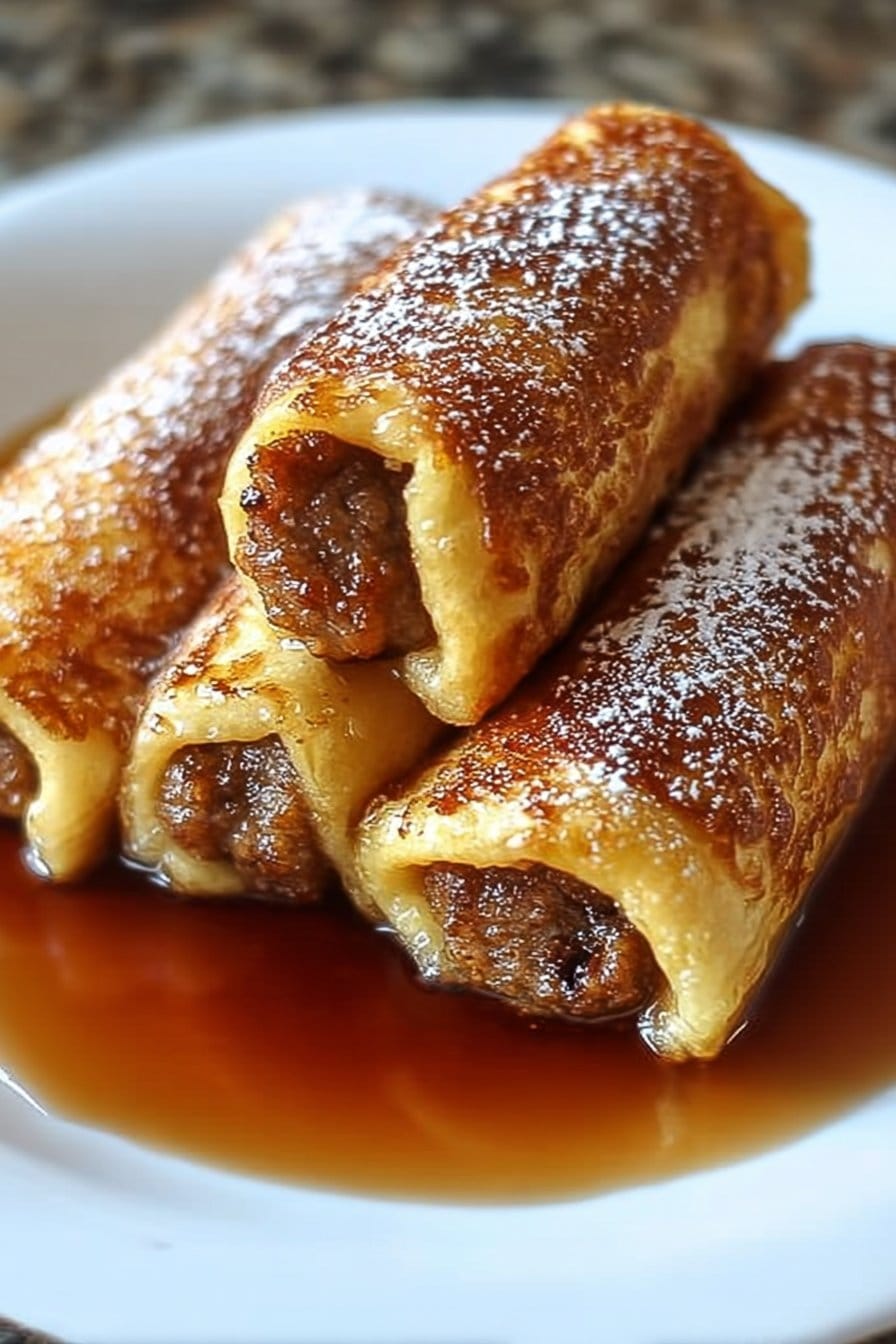 Sausage French Toast Roll-Ups