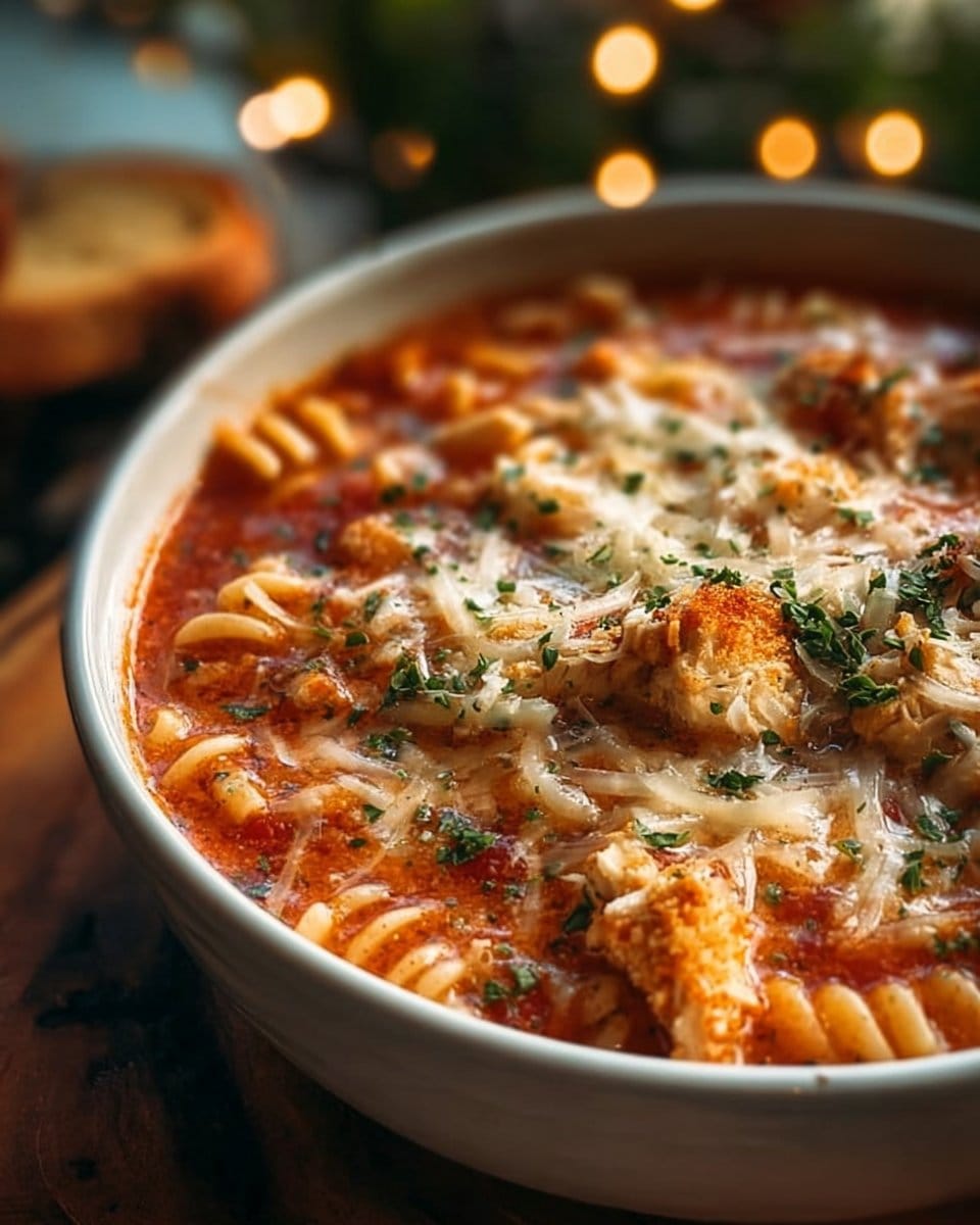 Crockpot Chicken Parmesan Soup Recipe