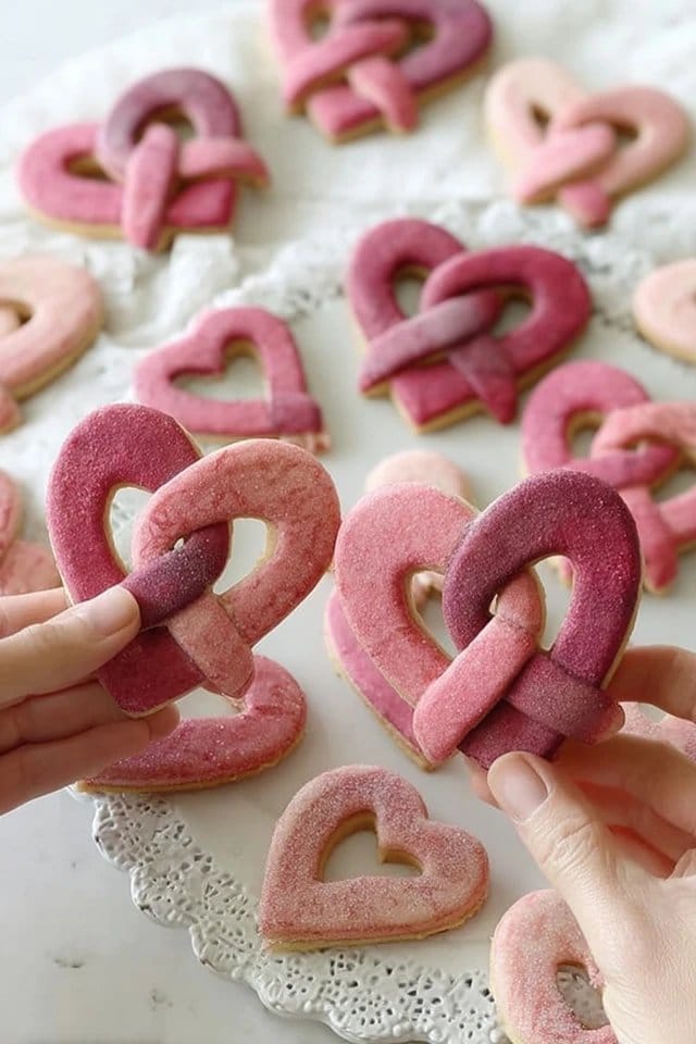 Love-Lock Valentine's Cookies