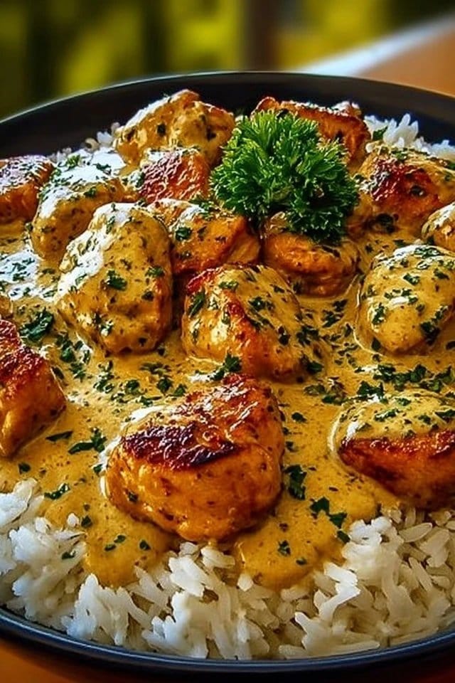 Smothered Chicken and Rice