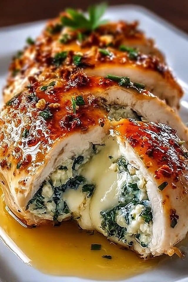 Ruth's Chris Stuffed Chicken Copycat