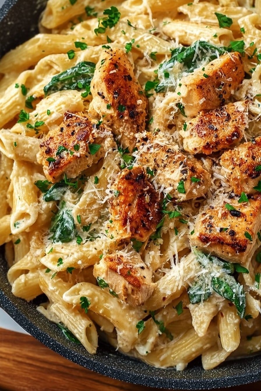 Creamy Garlic Parmesan Chicken Pasta