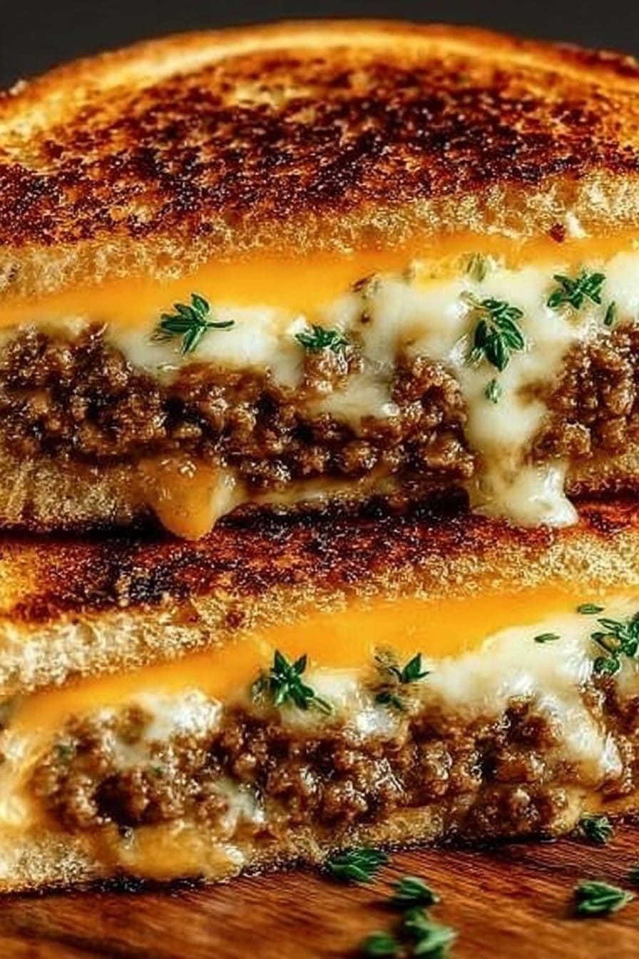 Ultimate Cheesy Ground Beef Melt