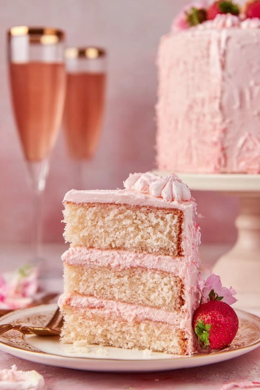 Pink Champagne Cake Recipe