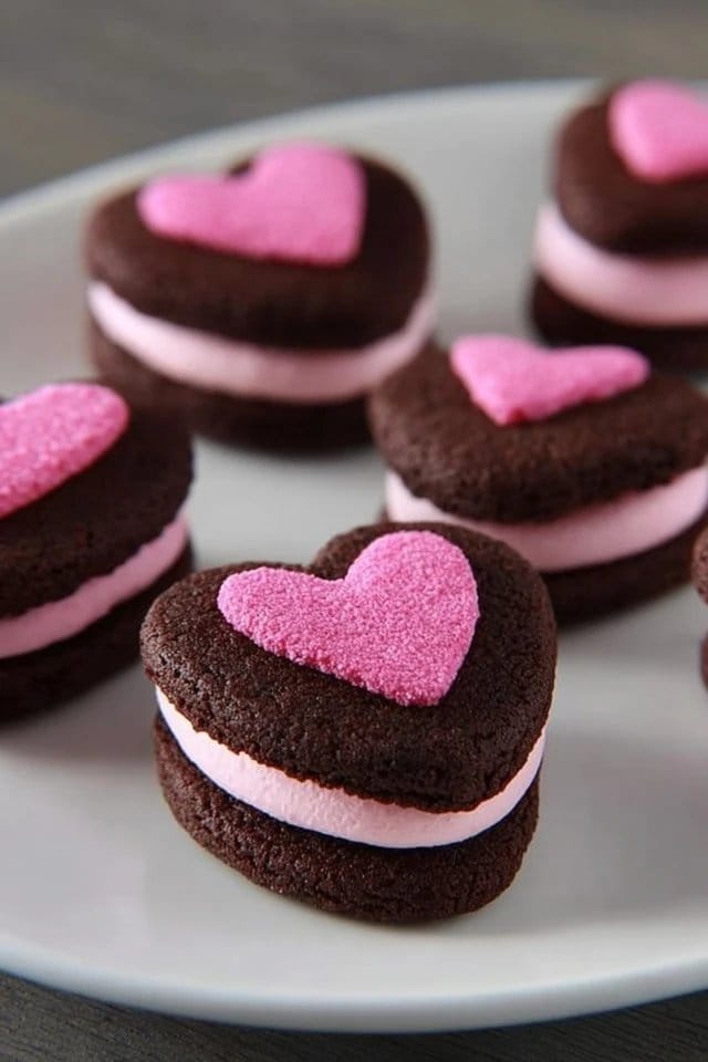 Valentine Sandwich Cookies