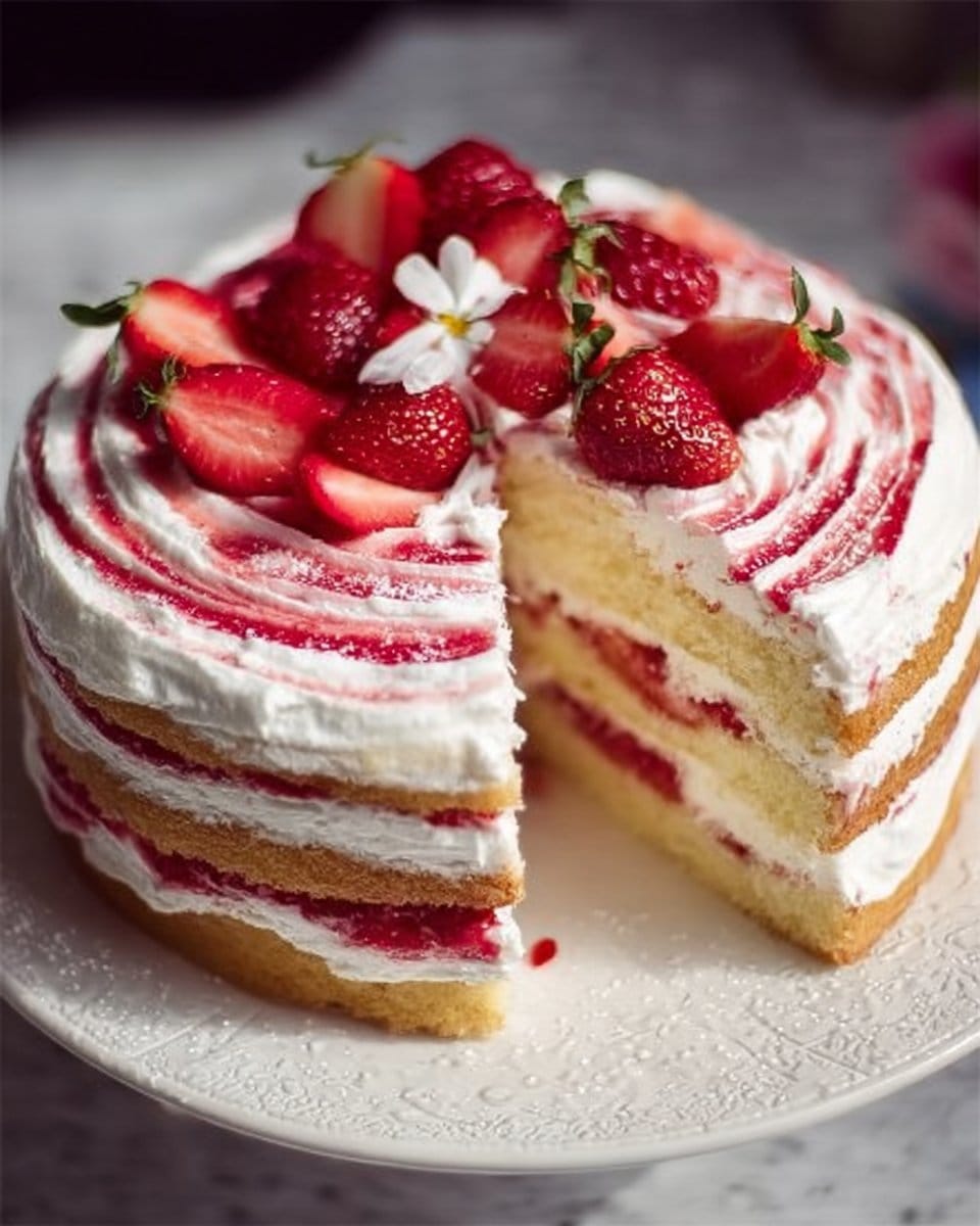 Strawberry Shortcake Layer Cake