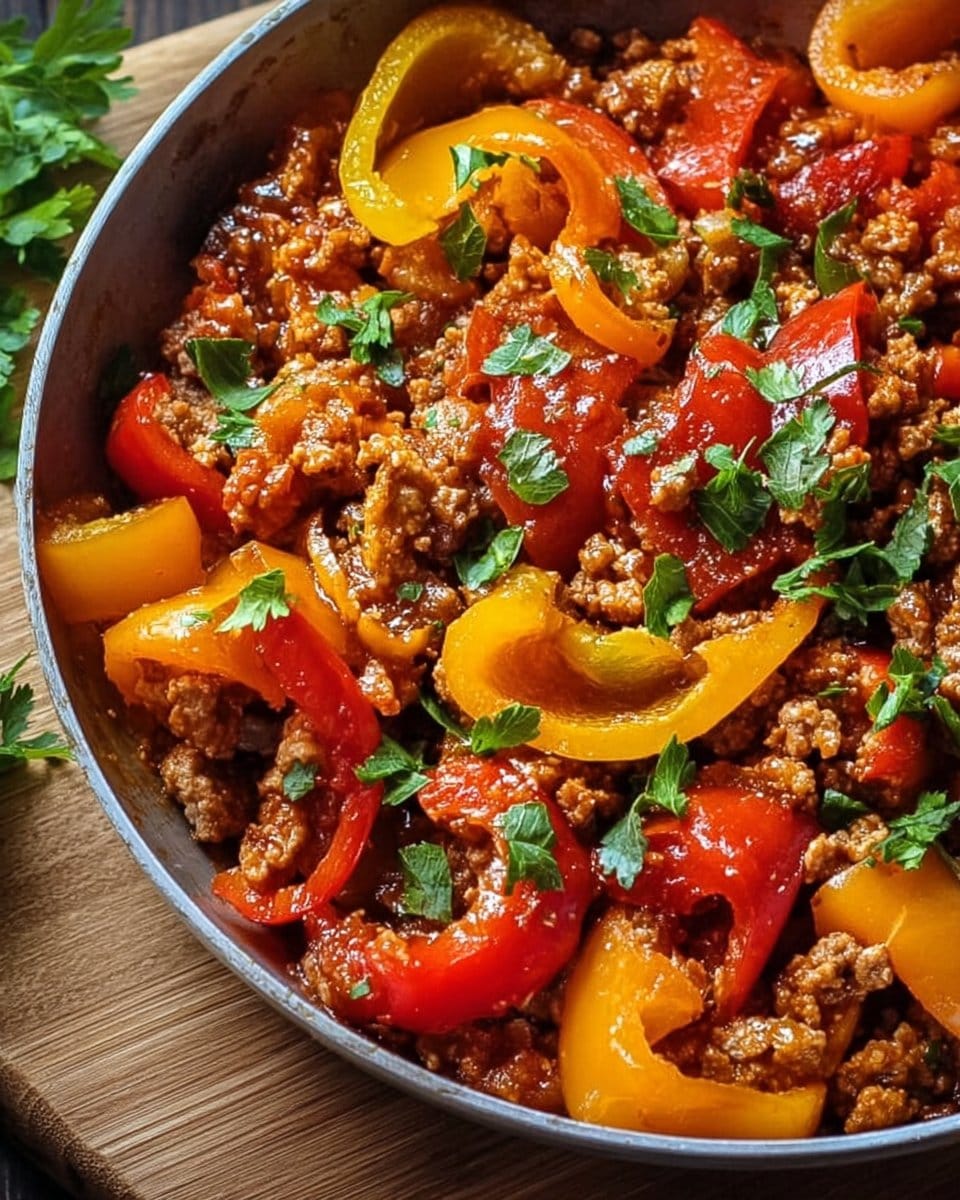 Ground Turkey and Peppers
