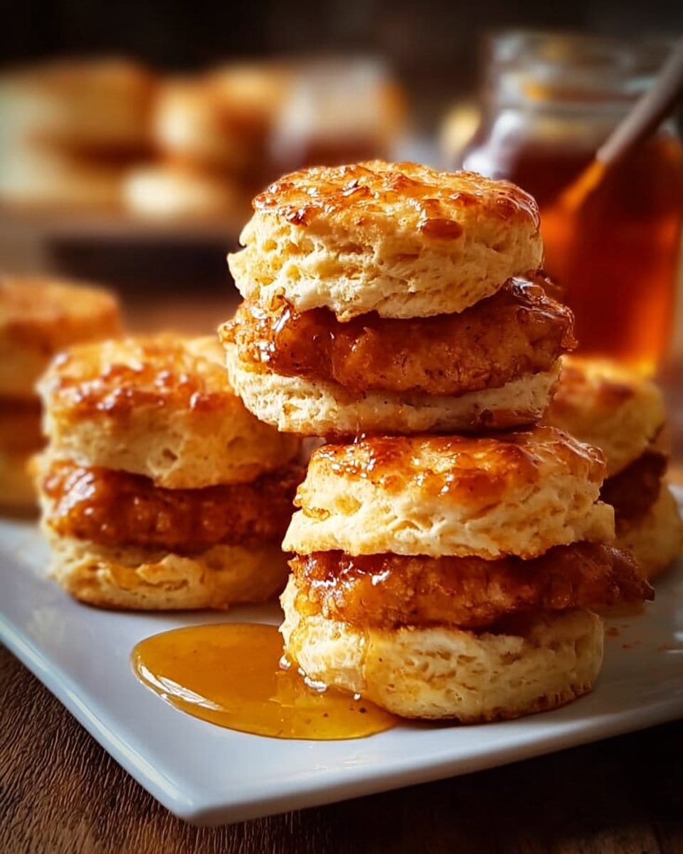 Hot Honey Chicken Biscuits