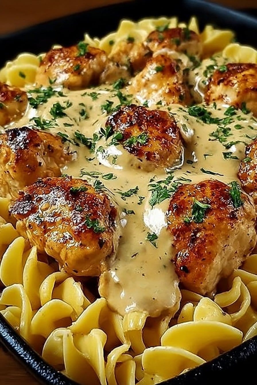 Easy One-Pan Chicken with Buttered Noodles