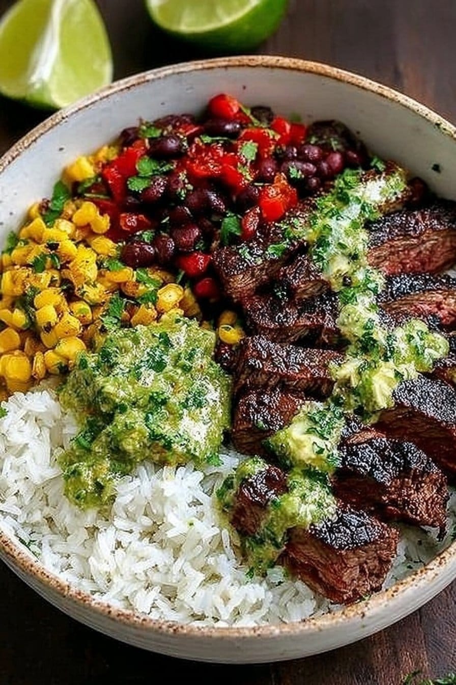 Cilantro Lime Steak Bowls