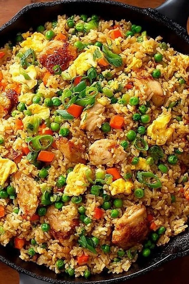 High Protein Chicken Fried Rice