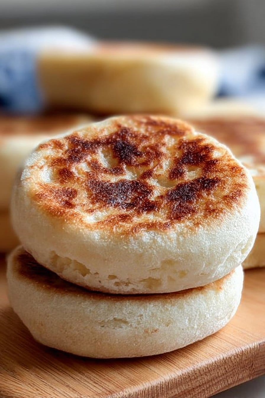 Sourdough Discard English Muffins – Easy, Tangy, Golden Perfection