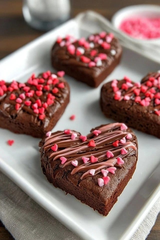 Heart Shaped Brownies