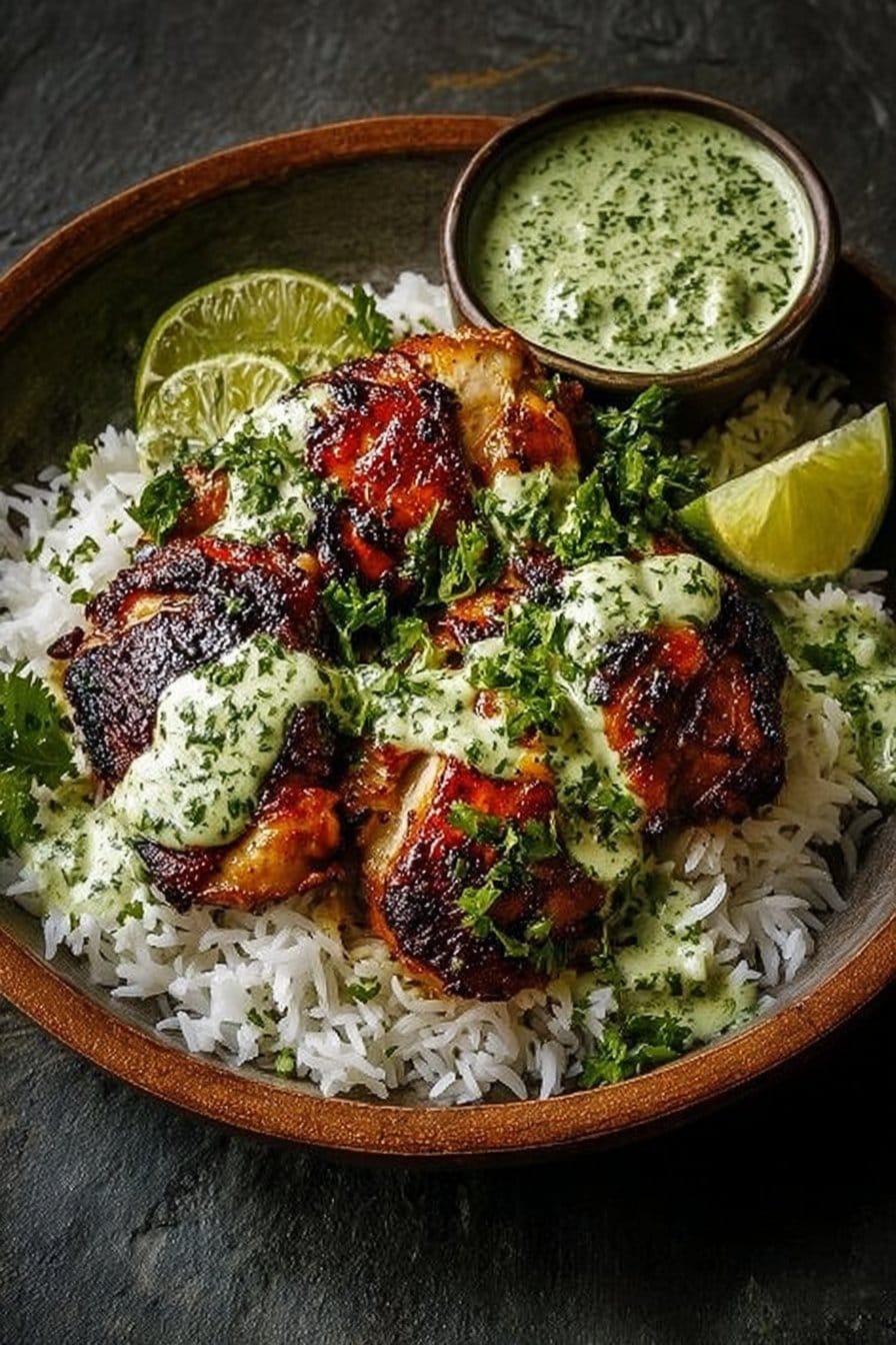 Best Peruvian Chicken with Creamy Green Sauce Recipe