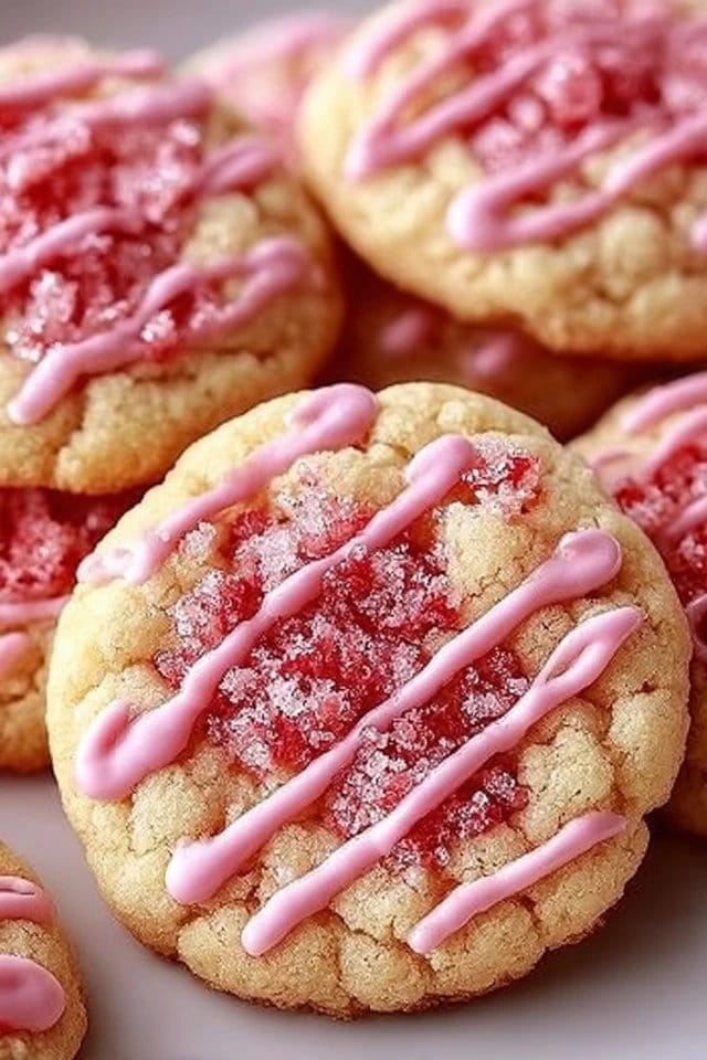 Strawberry Crunch Cookies
