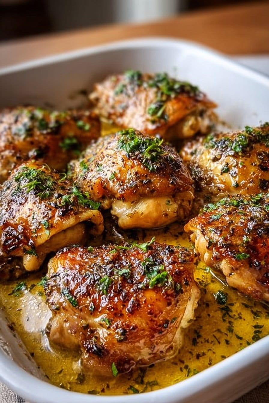 Easy Baked Chicken Thighs Recipe