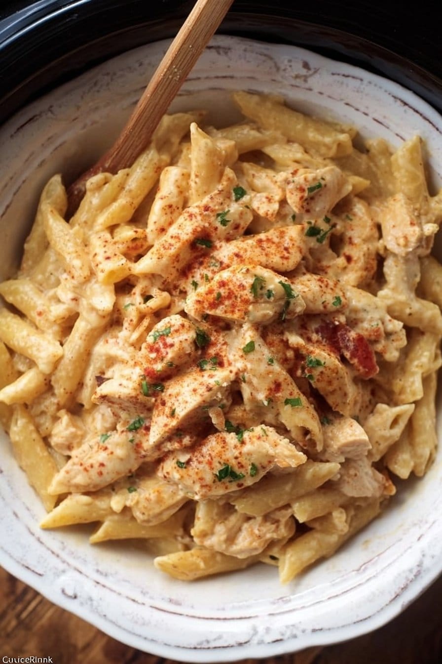 Crock Pot Cajun Chicken Pasta