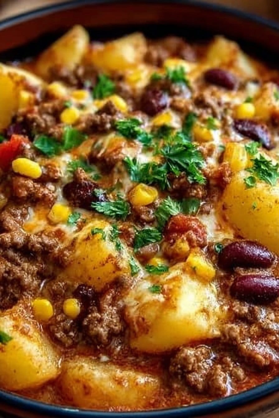 Slow Cooker Cowboy Casserole