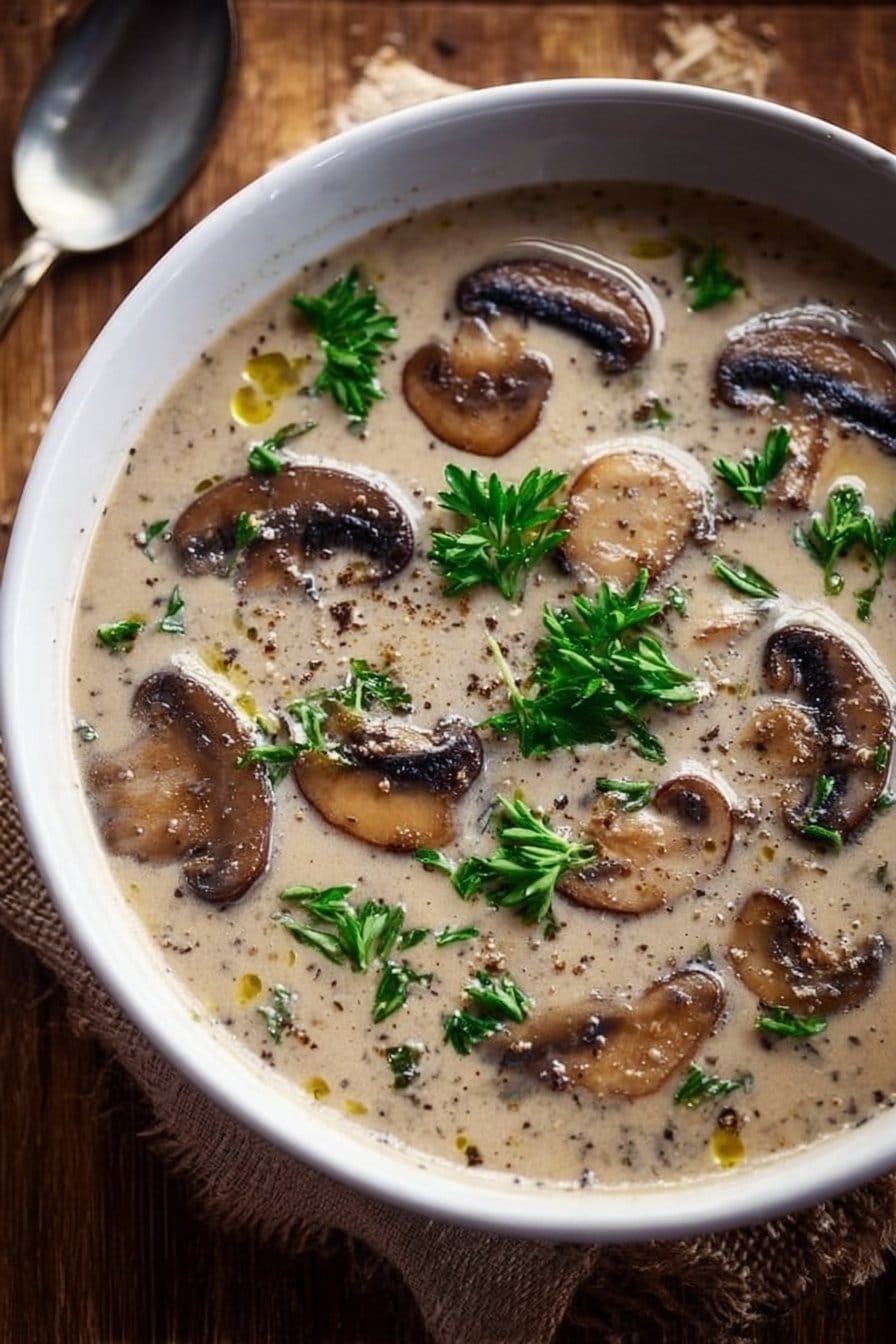 High-Protein Mushroom Soup