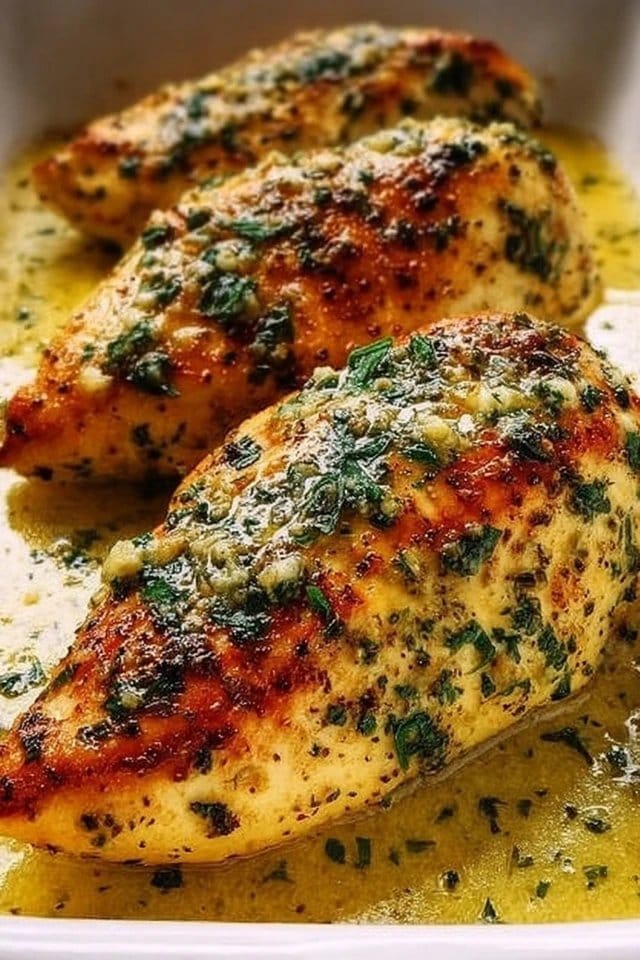 Garlic Butter Baked Chicken Breast