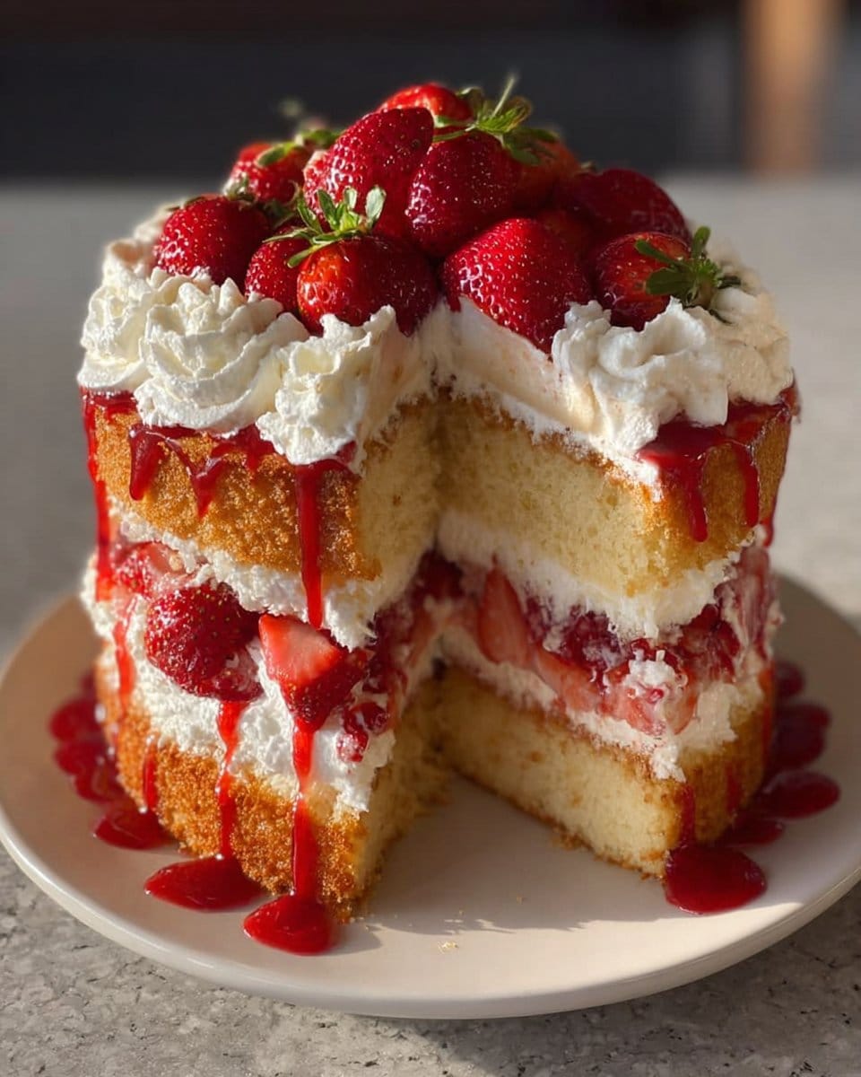 Unforgettable Strawberry Shortcake Cake in 5 Simple Steps