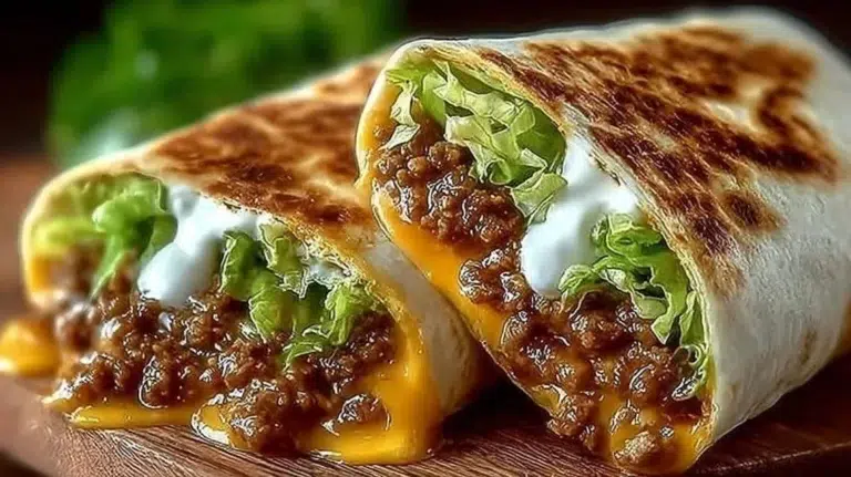 Homemade Big Mac Wraps with all the classic ingredients served on a plate