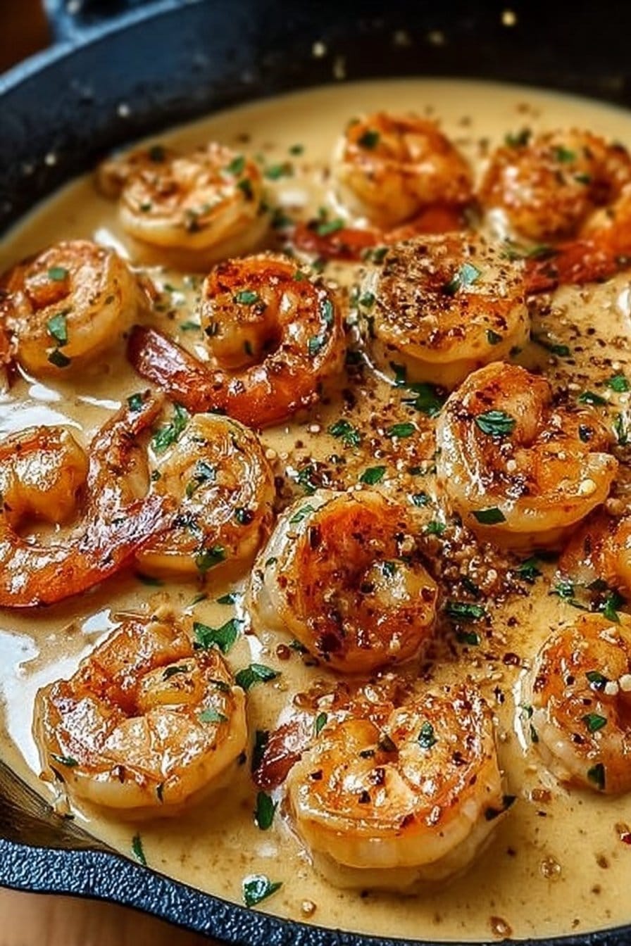Easy Creamy Garlic Shrimp
