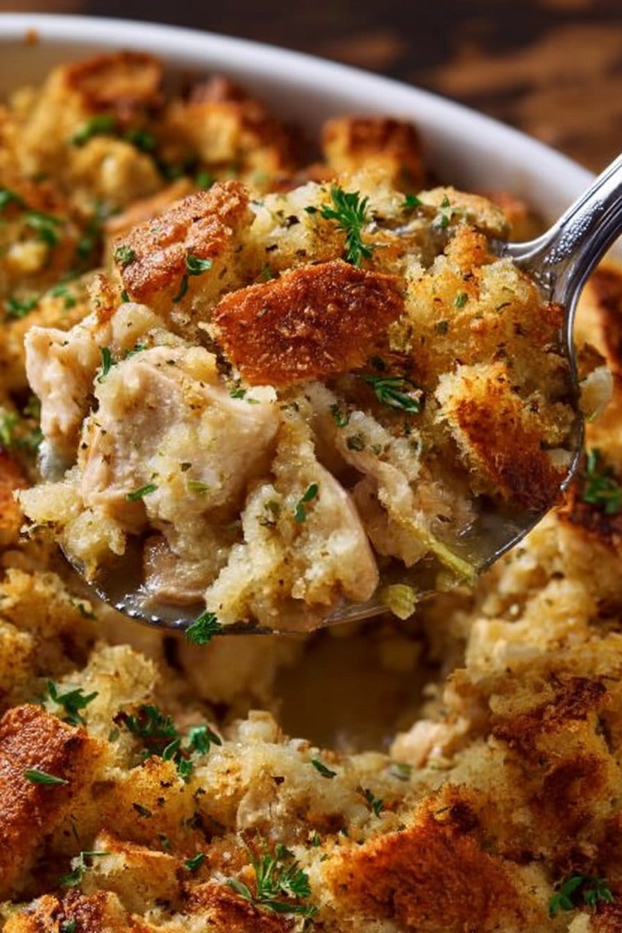 Dolly's Chicken and Stuffing Casserole