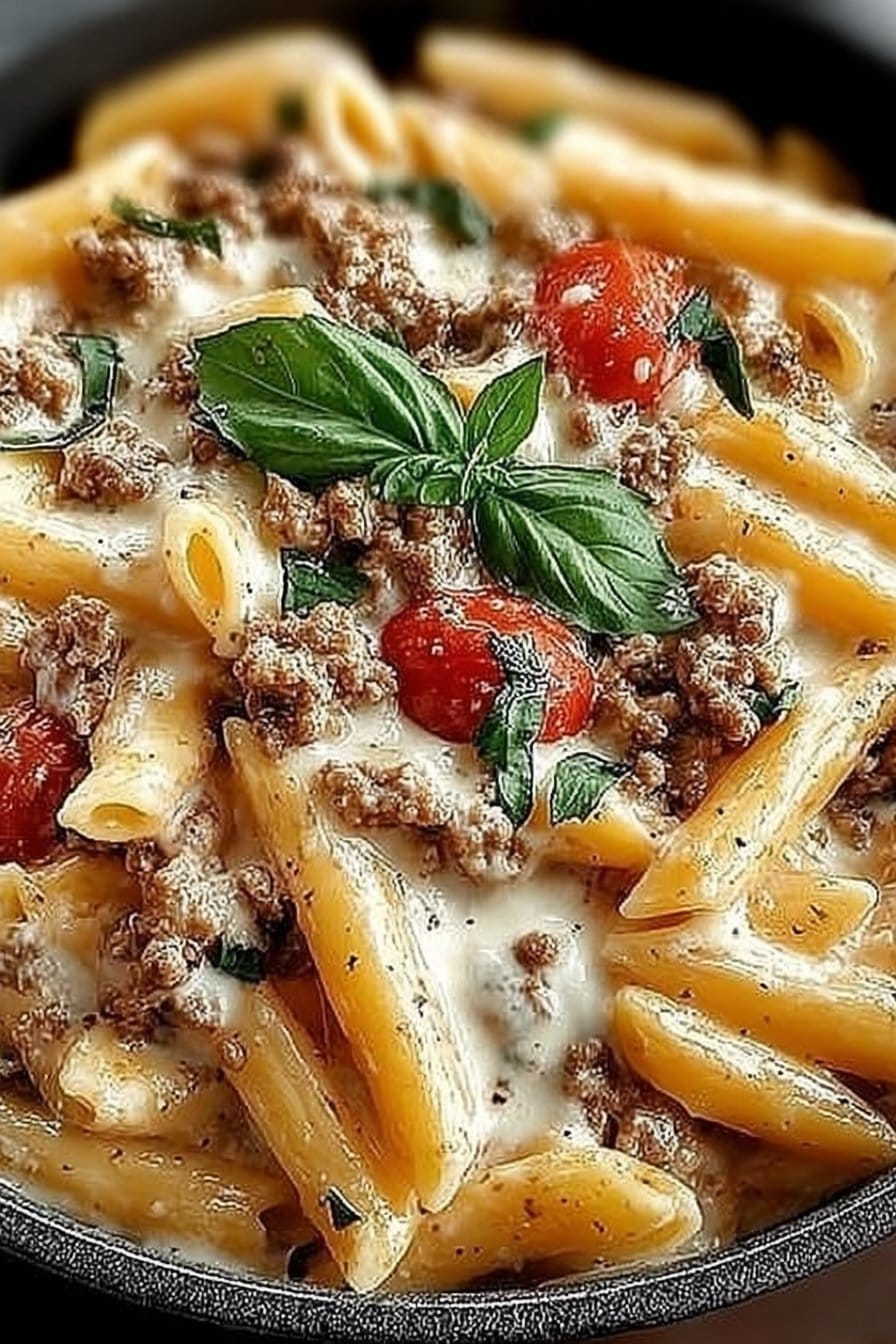 Creamy Rotel Pasta with Ground Beef for Cozy Weeknight Dinners