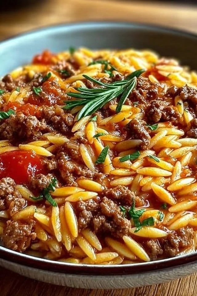 Ground Beef Orzo Recipe