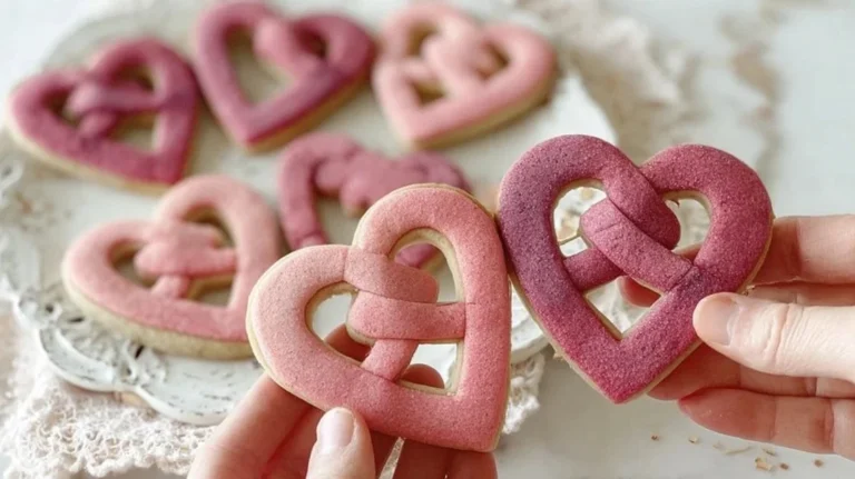 Love-Lock Valentine's cookies, heart-shaped treats for a romantic celebration.