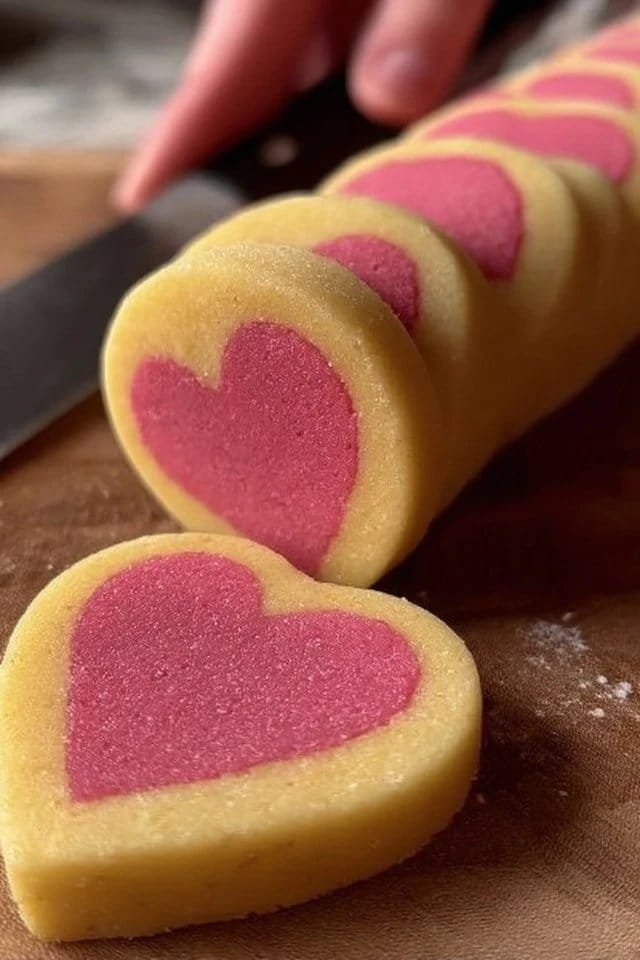 Heart-Shaped Slice and Bake Cookies