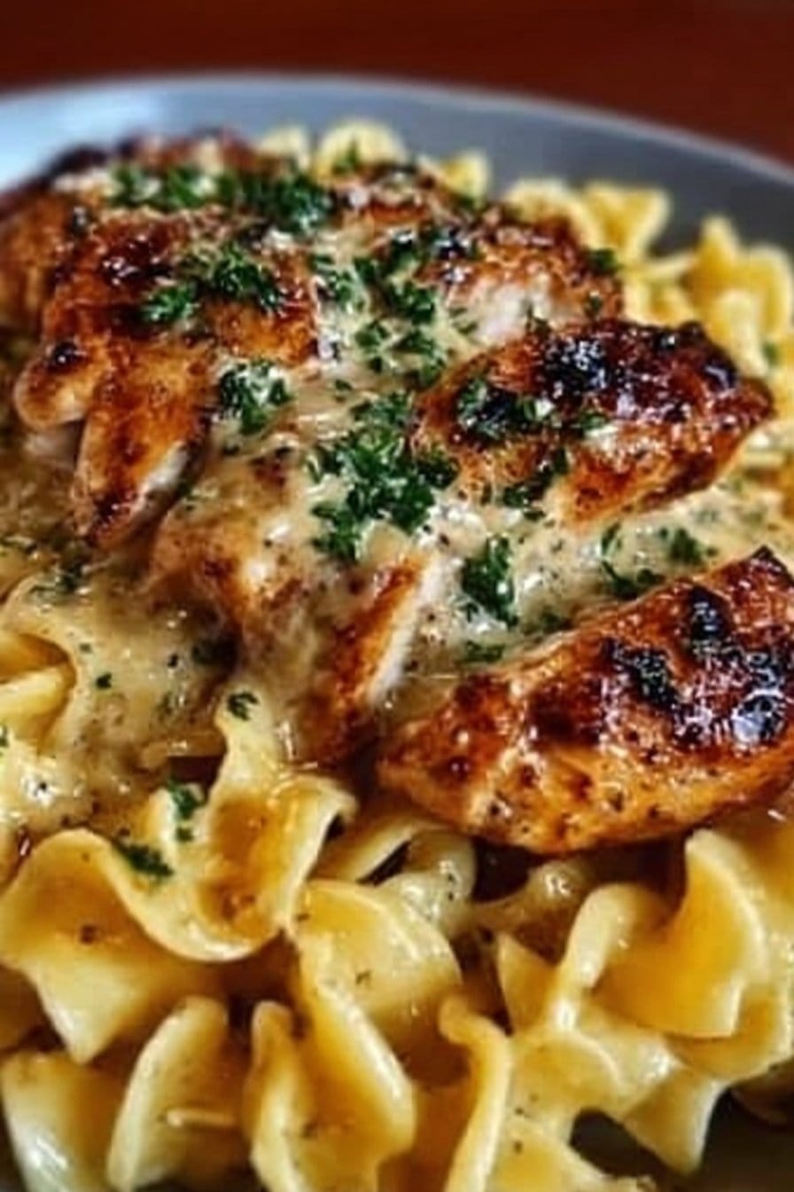 Chicken with Buttered Noodles