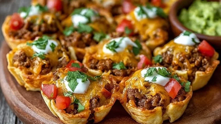 Delicious Taco Ranch Bites served on a platter with dipping sauce