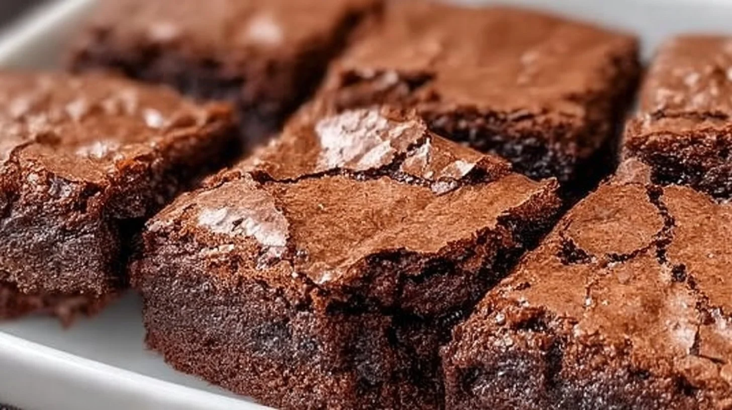 Delicious fudgy sourdough brownies made with sourdough discard