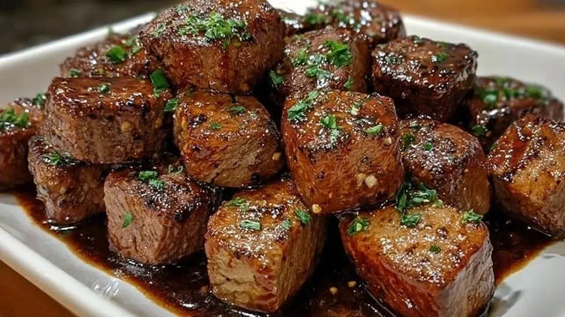 Delicious Texas Roadhouse steak bites cooked to perfection