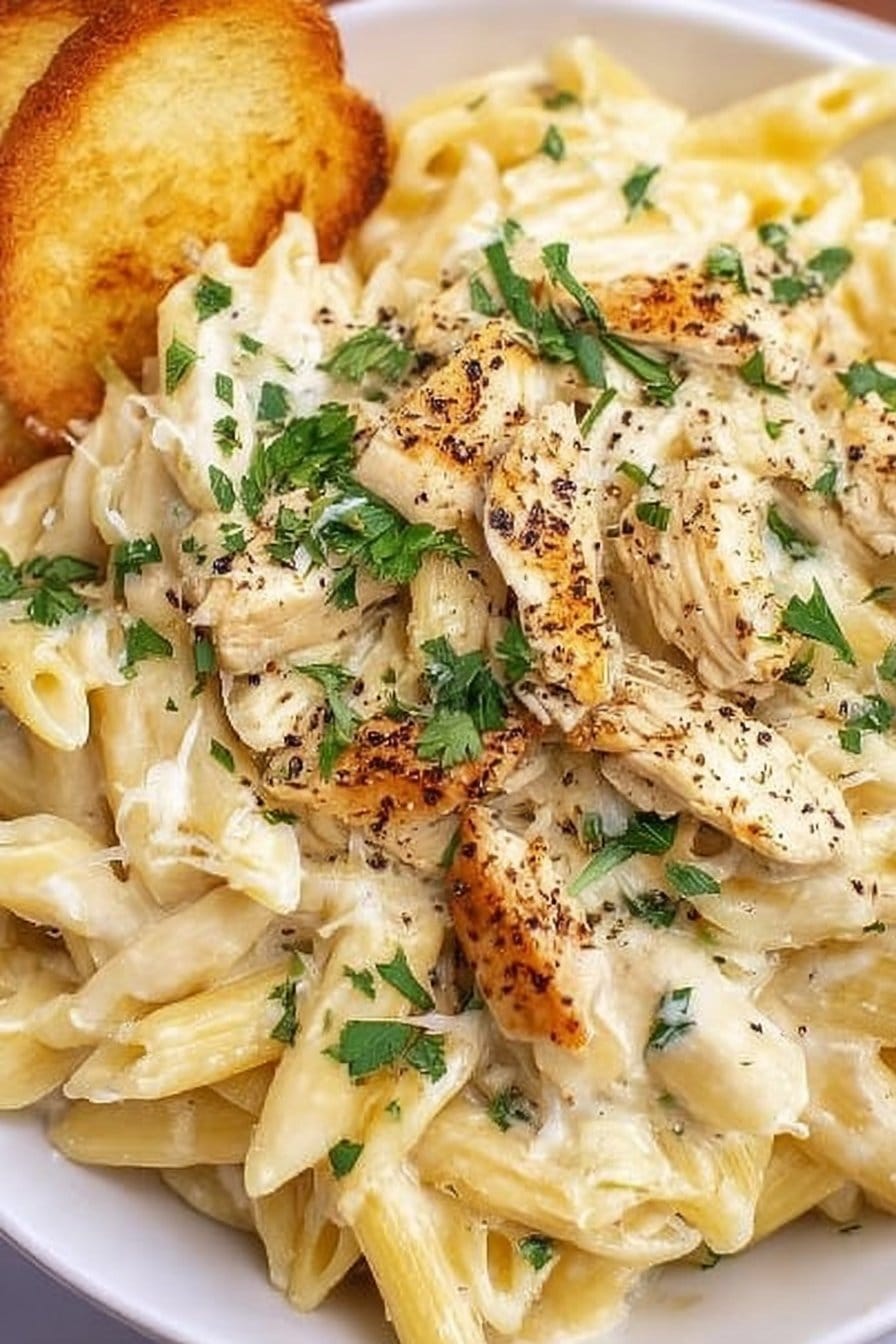 Crockpot Chicken Alfredo