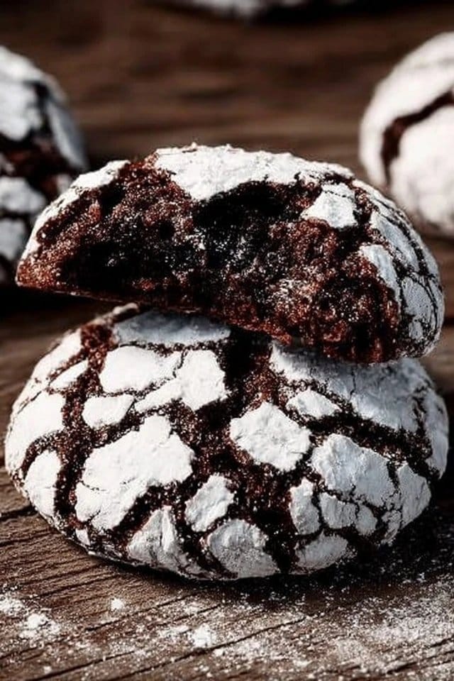 Chocolate Crinkle Cookies