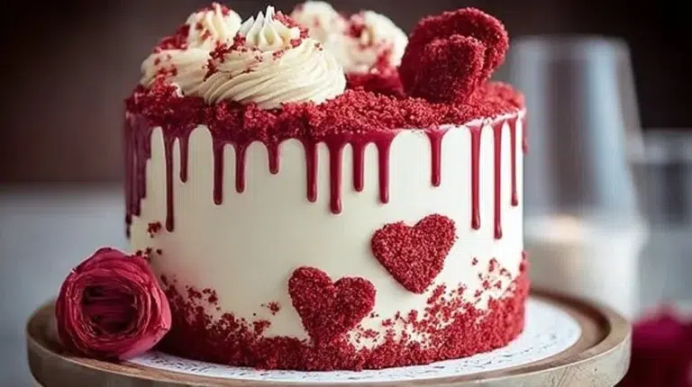 Ultra moist red velvet cake from Sweet Fingers with cream cheese frosting