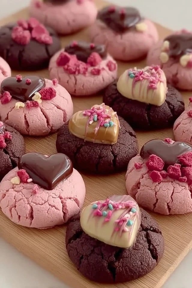 Valentine Ganache Cookies