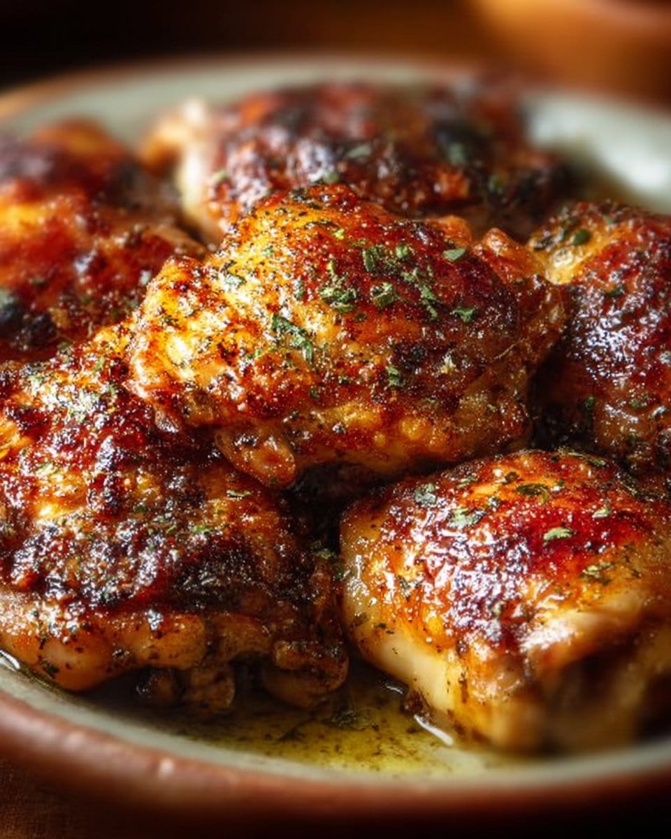 Oven Baked Chicken Thighs
