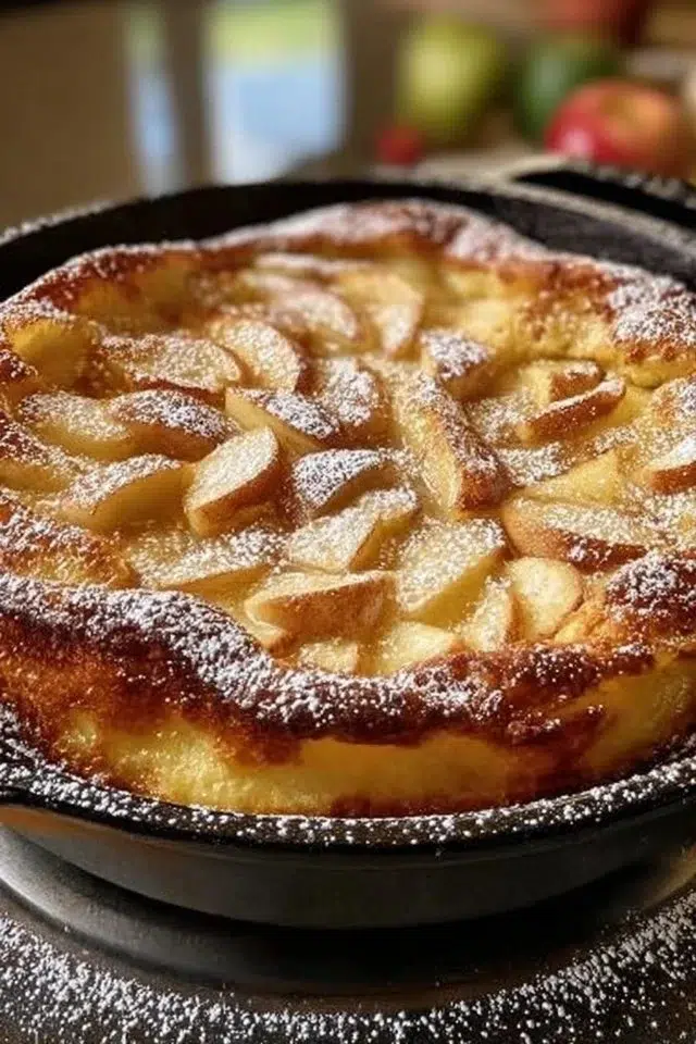 Apple Cinnamon German Pancake