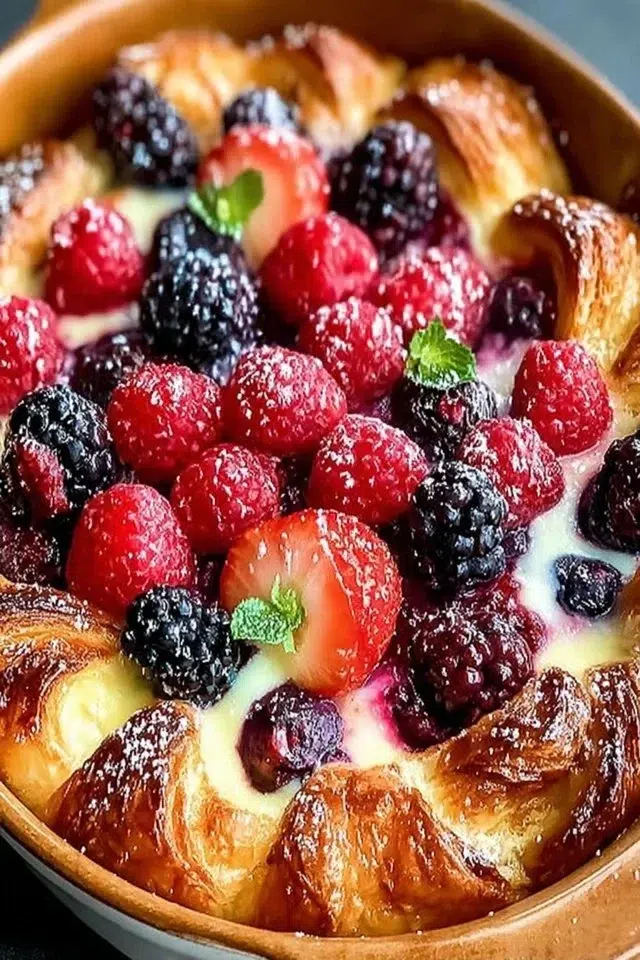 Berry Croissant Breakfast Bake