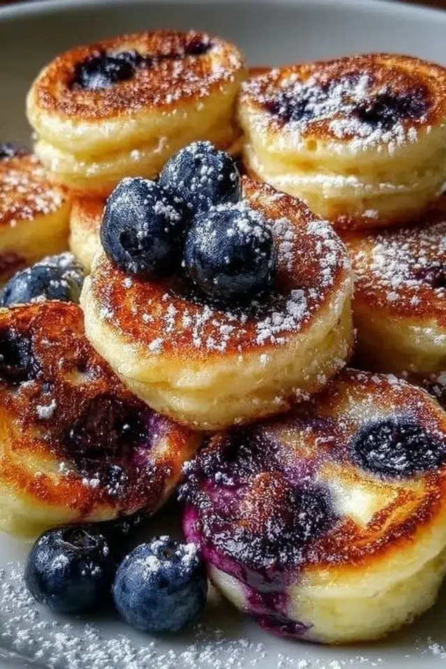Blueberry Lemon Pancake Bites