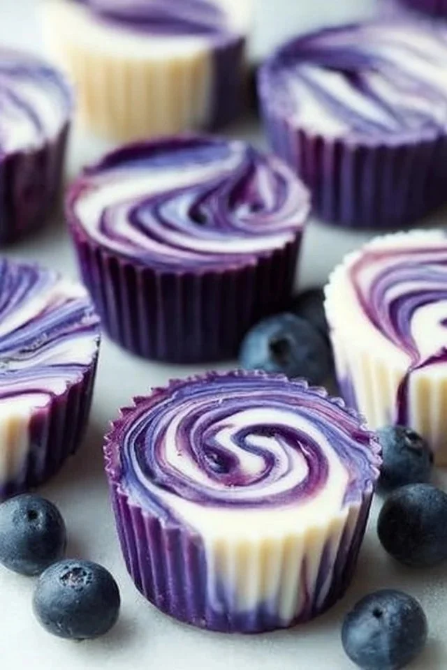 Blueberry Swirl Yogurt Bites